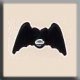 12219 Glass Treasures-Bat 10mm Matte Black (Qty. 1) THUMBNAIL